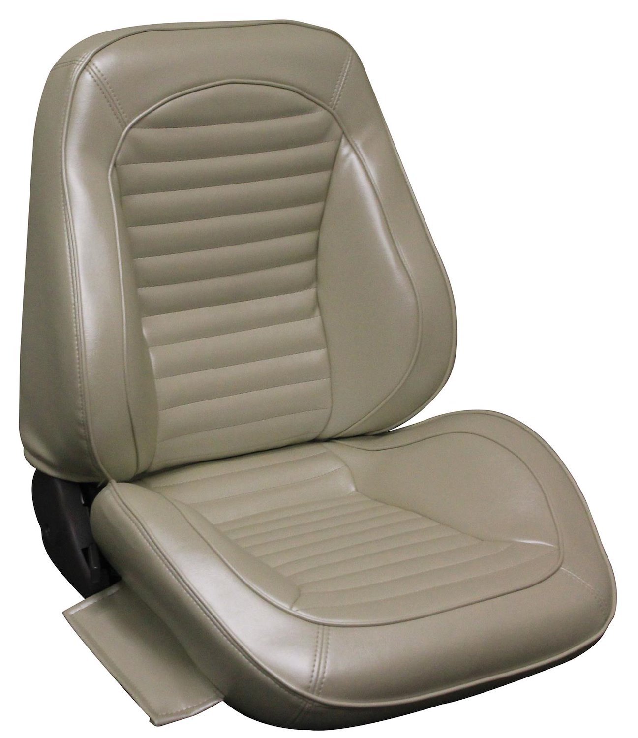 1965 Ford Mustang Standard Interior White Touring II Preassembled Reclining Front Bucket Seats
