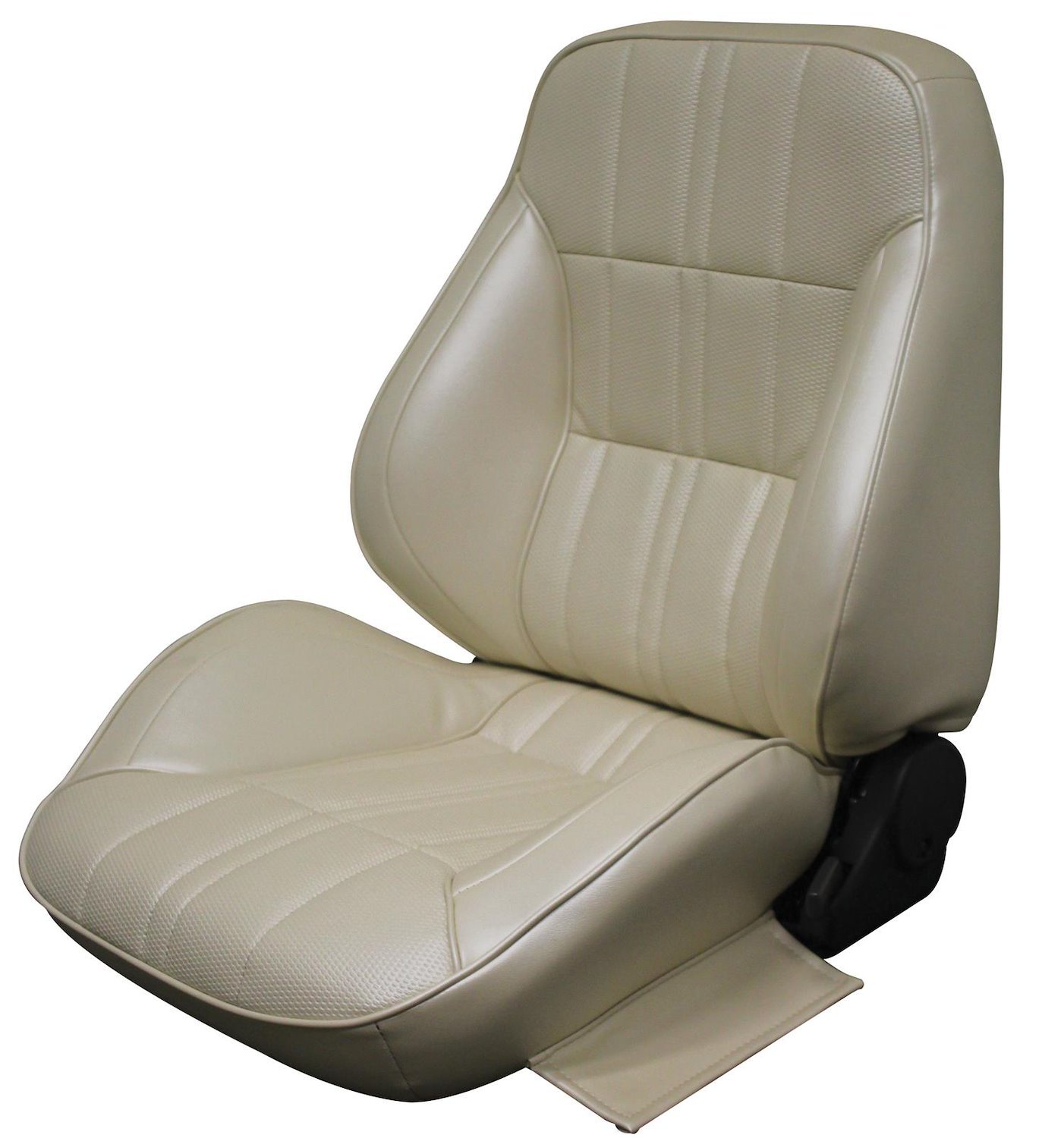 1971-1973 Ford Mustang Deluxe and Grande Interior White  Touring II Preassembled Reclining Front Bucket Seats