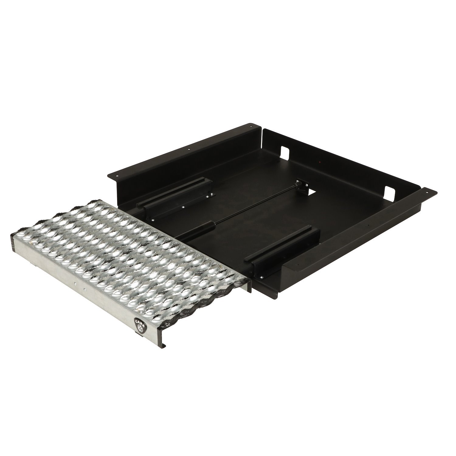501520 WTS 24 in. Retractable Step, Undermount - Extended Flat Surface [XP3 Black/Galvanized]