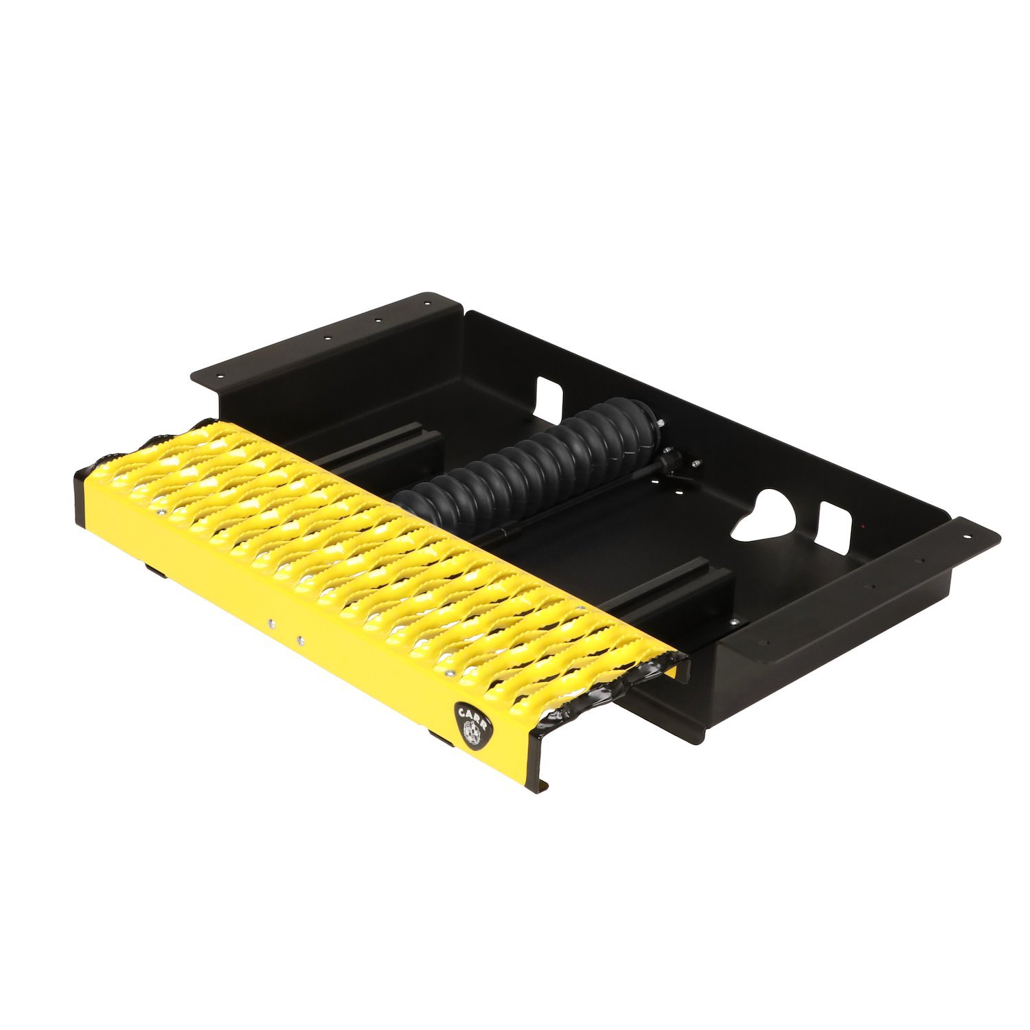 501977 WTS 24 in. Retractable Step, Fits Select Ford Transit-150/250/350/350 HD; Rear Door [XP3 Black/XP7 Safety Yellow]