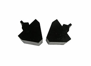 Bump Stop Kit Black Short Pyramid Style Pair