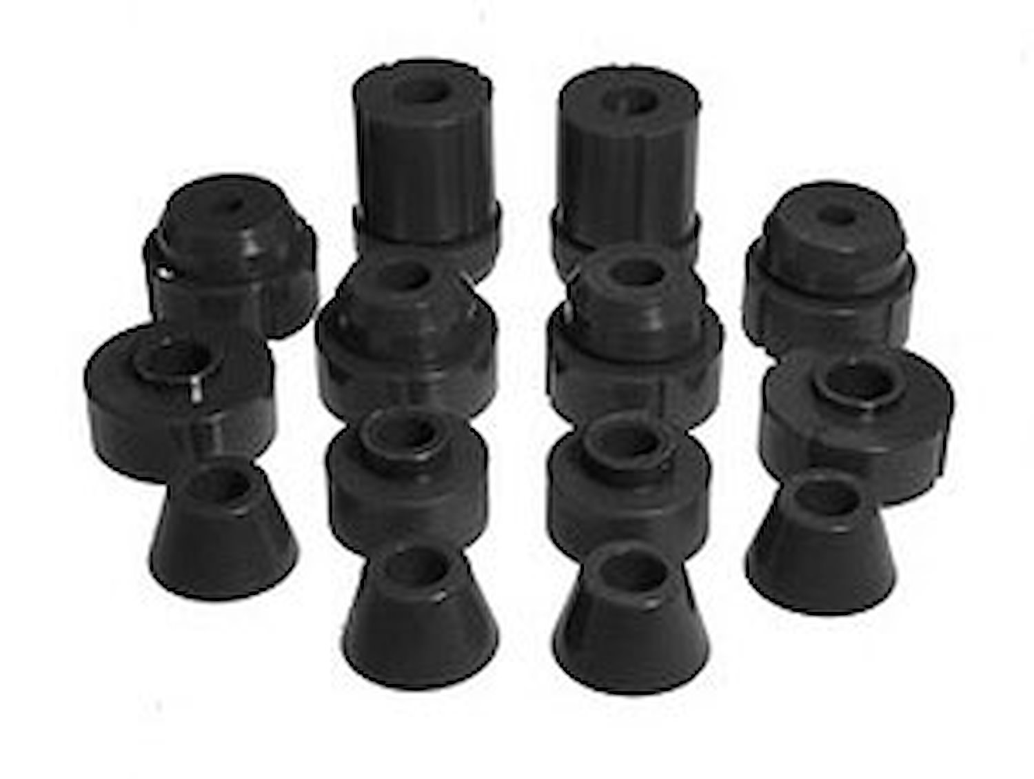 BUSHING FD BODY MNT KIT BRONCO II 84-88 Black