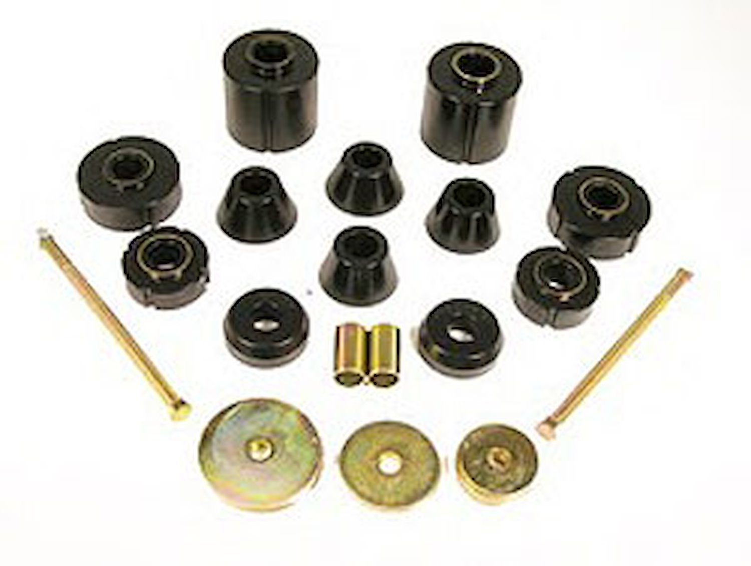 BUSHING GM BODY MOUNT 12 KIT 67-72 Black