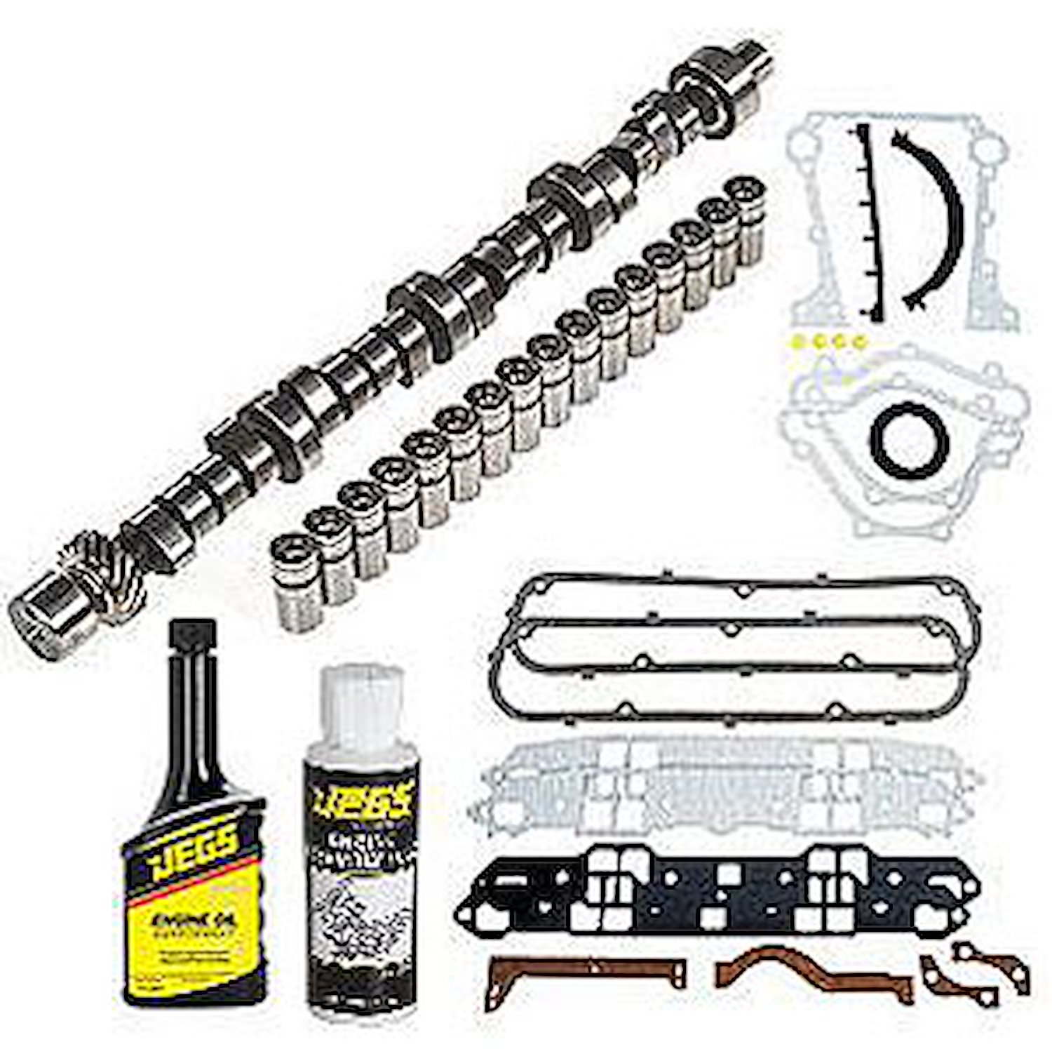 Purple Shaft Hydraulic Camshaft & Installation Kit Chrysler 273, 318, 340, 360 Includes: