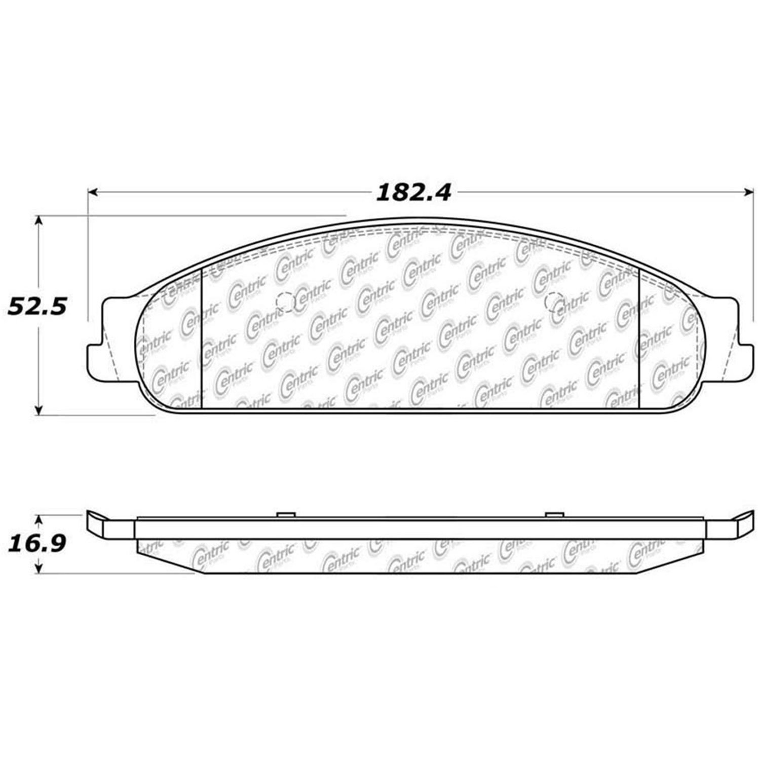 PosiQuiet Semi Met Pads 2005-2009 Ford Mercury Five Hundred Freestyle Montego Sable Taurus Taurus X