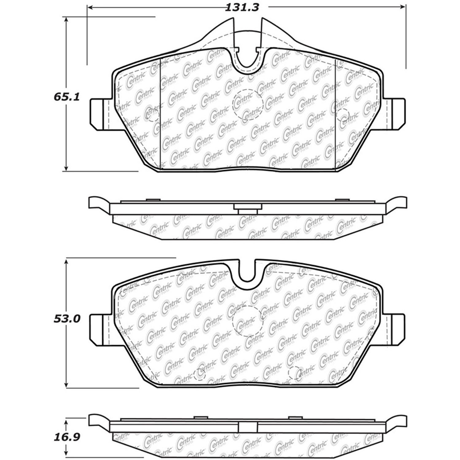 PosiQuiet Semi Met Pads 2007-2015 Mini Cooper