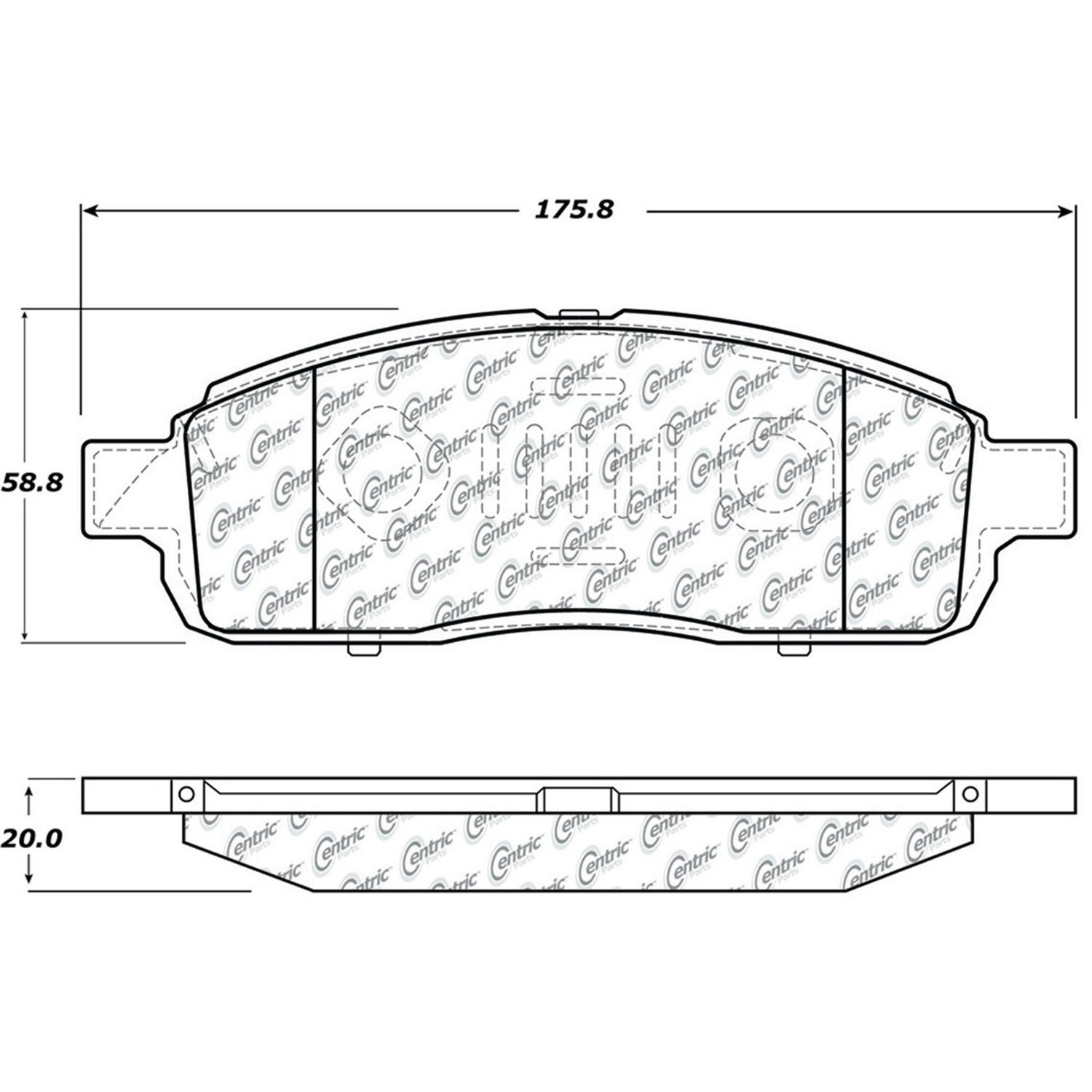 PosiQuiet Semi Met Pads 2009-2009 Ford F-150