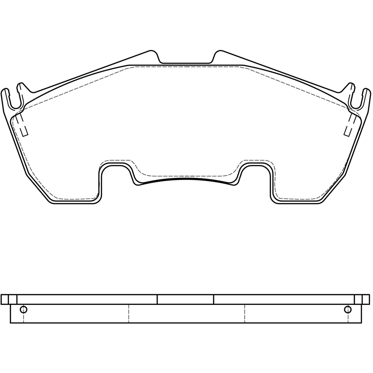 PosiQuiet Semi Met Pads 2009-2009 Mercedes-Benz SLR McLaren