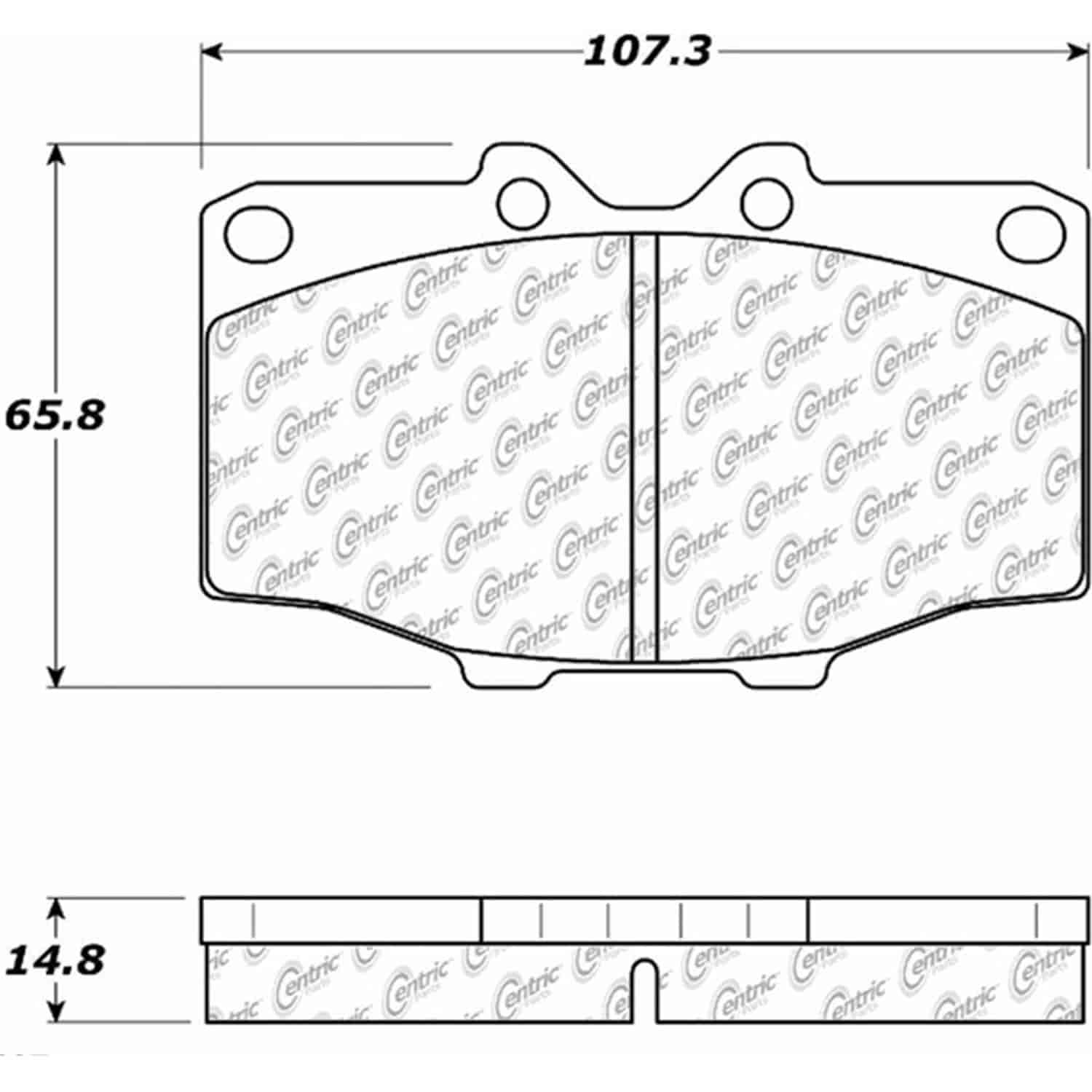 PosiQuiet Ceramic Pads 1979-1985 Toyota 4Runner Pickup