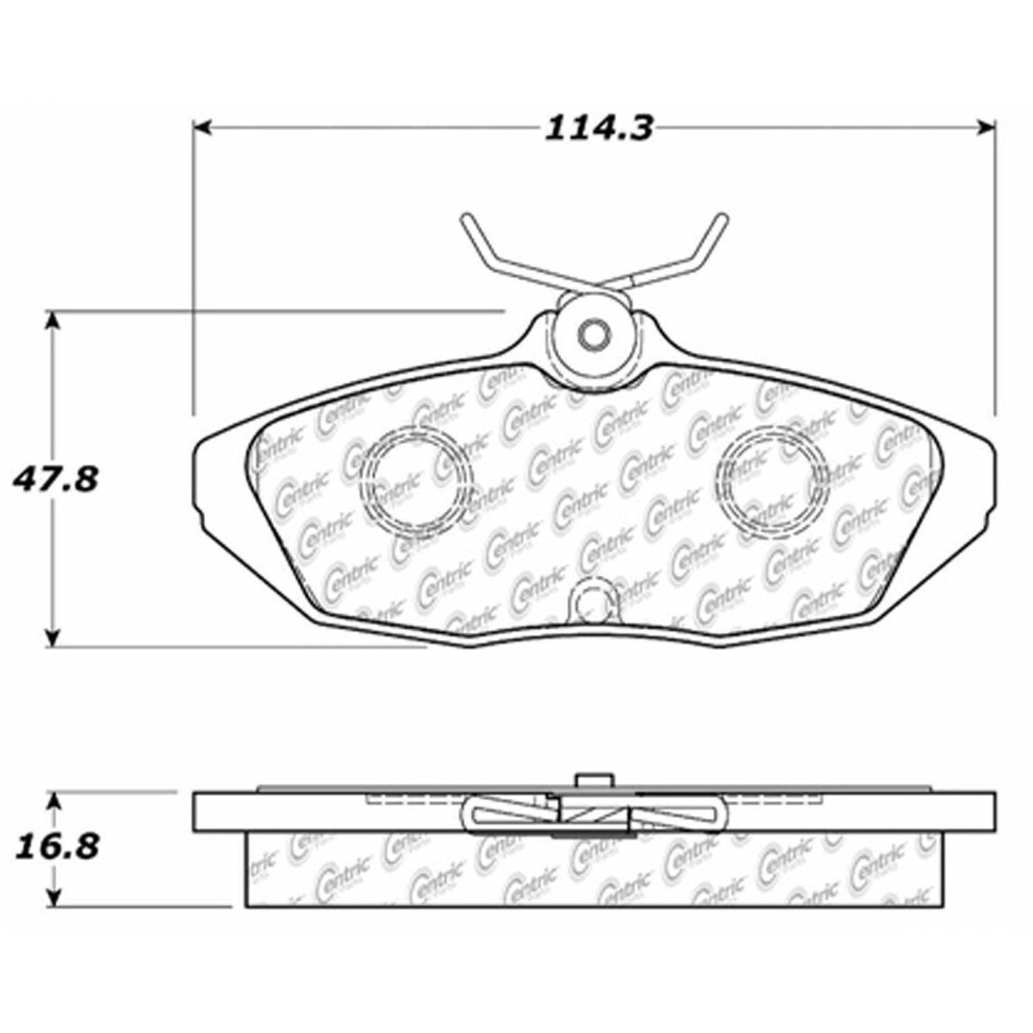 PosiQuiet Ceramic Pads 1993-1998 Ford Lincoln Mercury Cougar Mark VIII Thunderbird