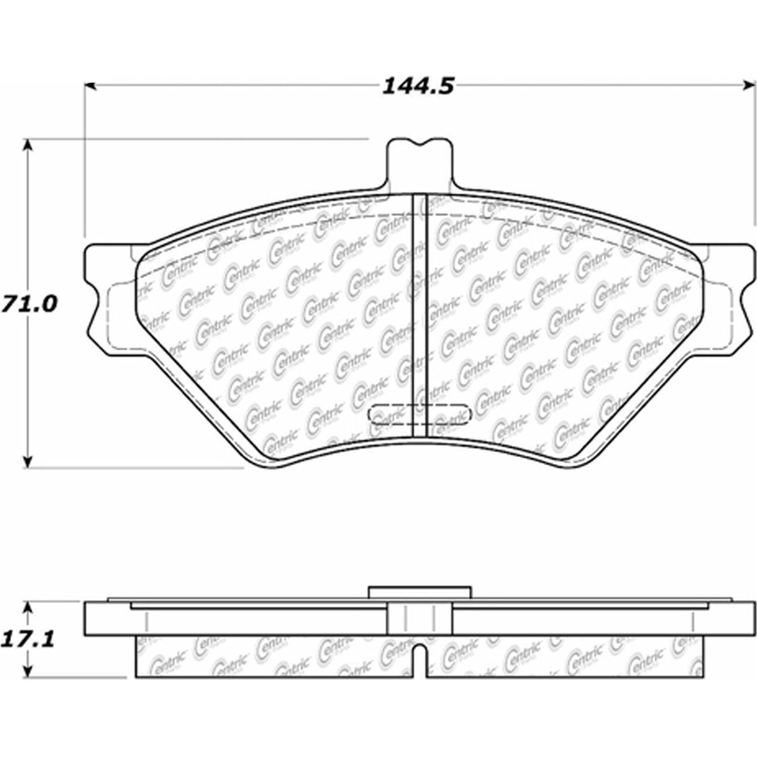 PosiQuiet Ceramic Pads 1995-1997 Ford Lincoln Mercury Crown Victoria Grand Marquis Town Car