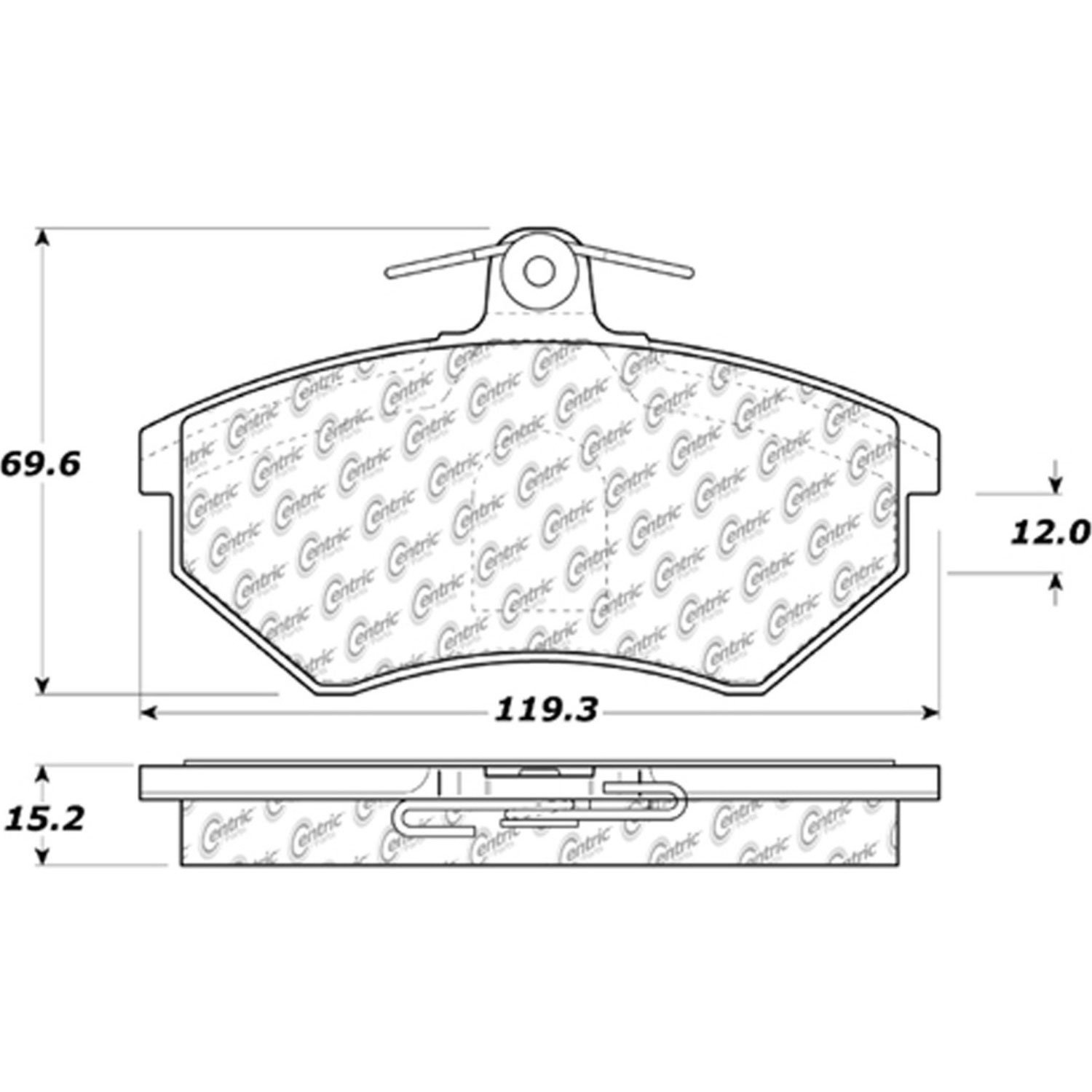 PosiQuiet Ceramic Pads 1984-2009 Audi Seat Volkswagen 4000 4000 Quattro Cabrio Cordoba Coupe Derby G