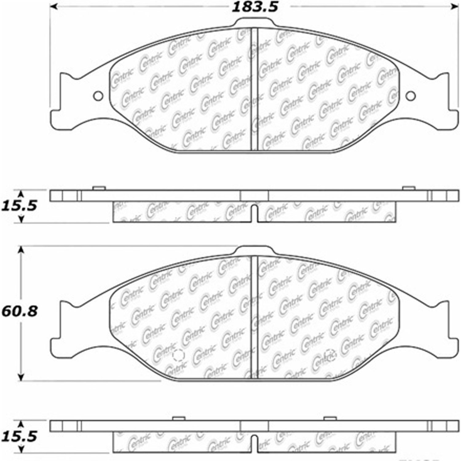 PosiQuiet Ceramic Pads 1999-2004 Ford Mustang