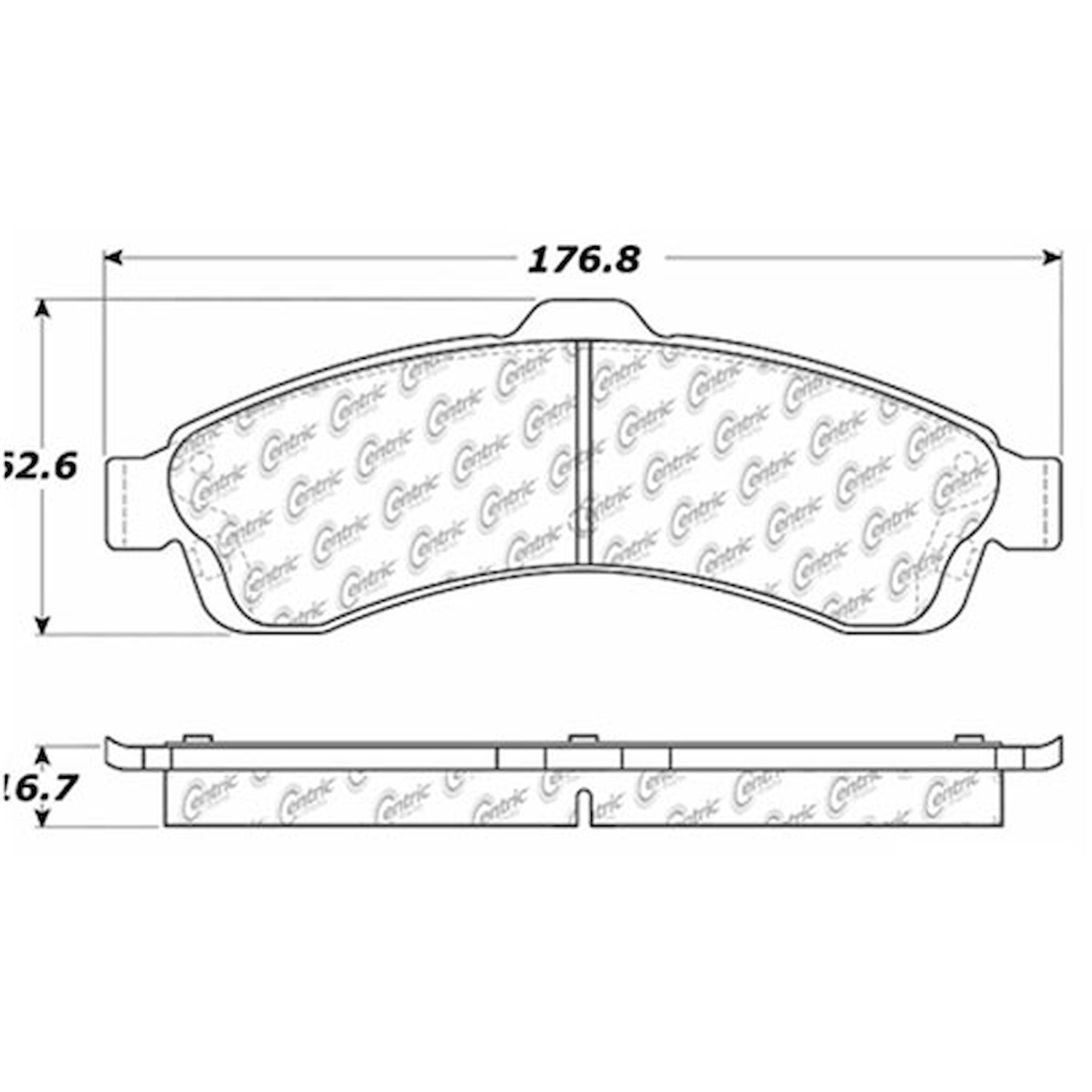 PosiQuiet Ceramic Pads 2002-2008 Buick Chevrolet GMC Isuzu Oldsmobile Saab 9-7x Ascender Bravada Env