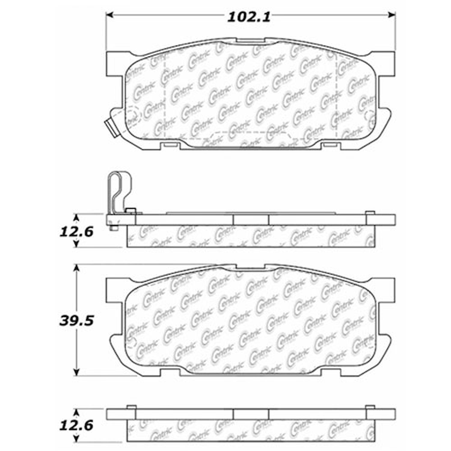 PosiQuiet Ceramic Pads 2001-2005 Mazda Miata