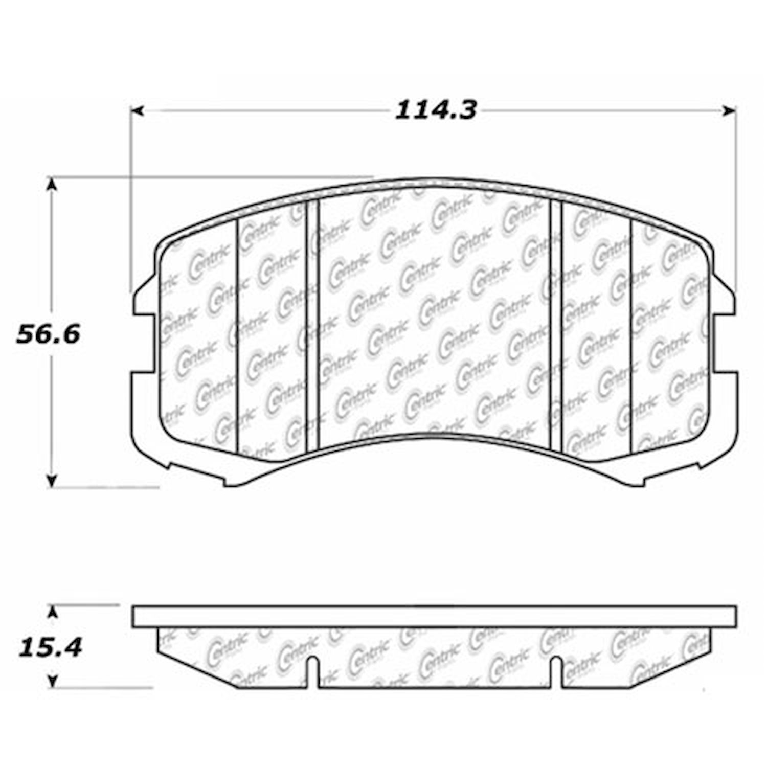 PosiQuiet Ceramic Pads 2002-2007 Mitsubishi Lancer