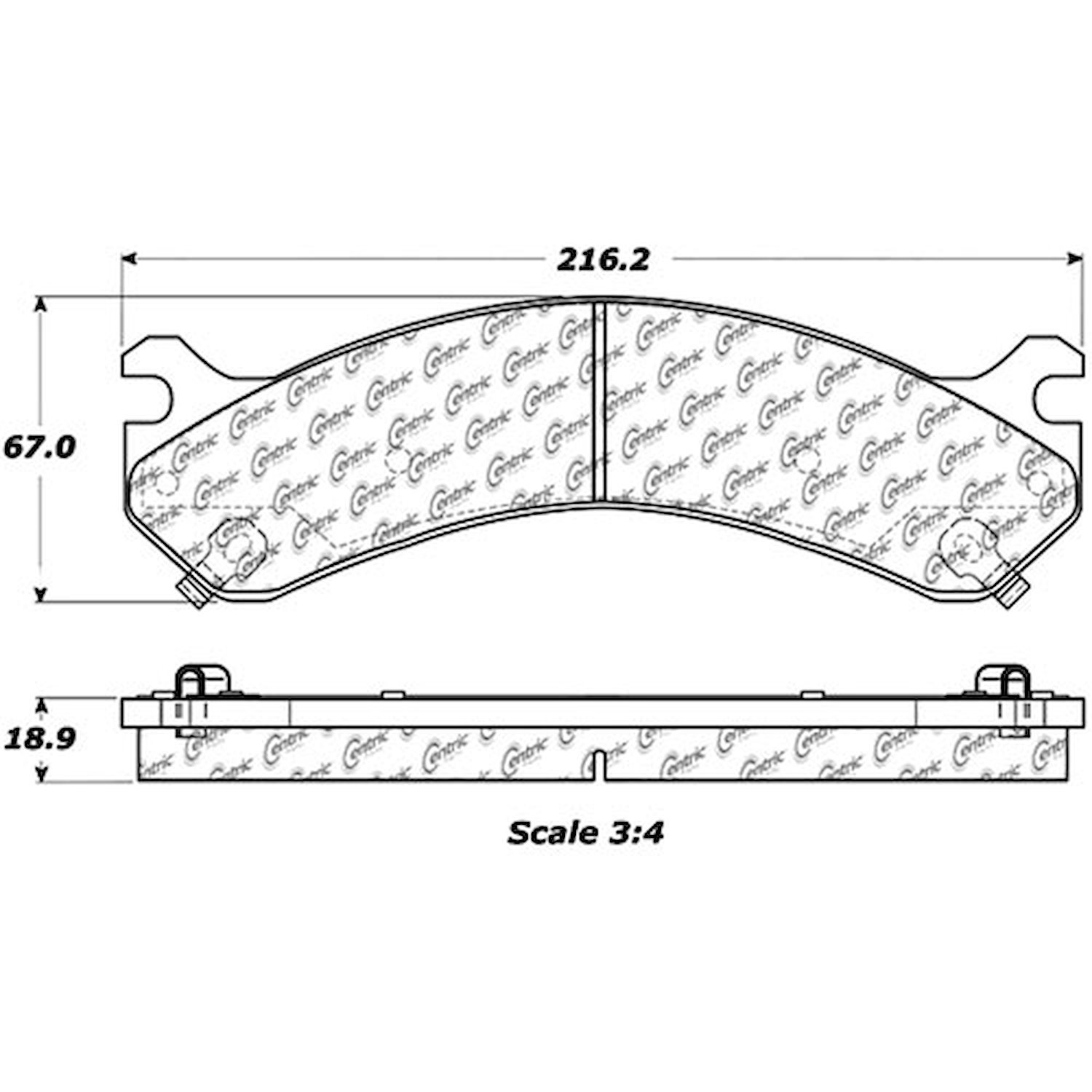 PosiQuiet Ceramic Pads 2001-2010 Chevrolet GMC Sierra 3500 Sierra 3500 HD Silverado 3500 Silverado 3500 HD