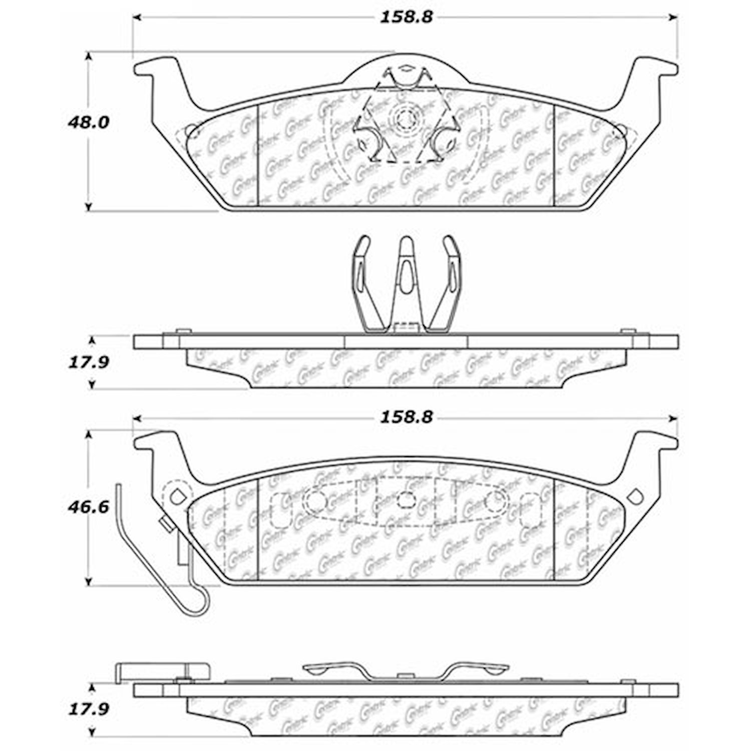 PosiQuiet Ceramic Pads 2010-2011 Ford F-150