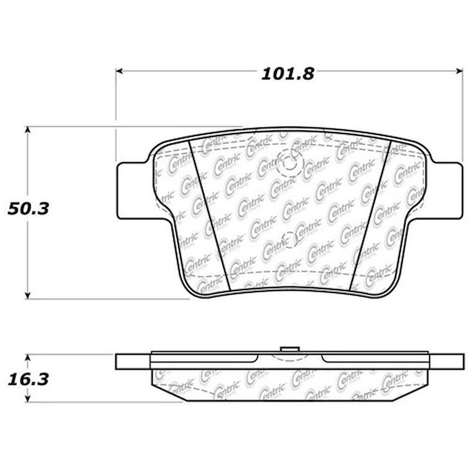 PosiQuiet Ceramic Pads 2005-2009 Ford Jaguar Mercury Five Hundred Freestyle Mondeo Montego Sable Taurus Taurus X X-Type