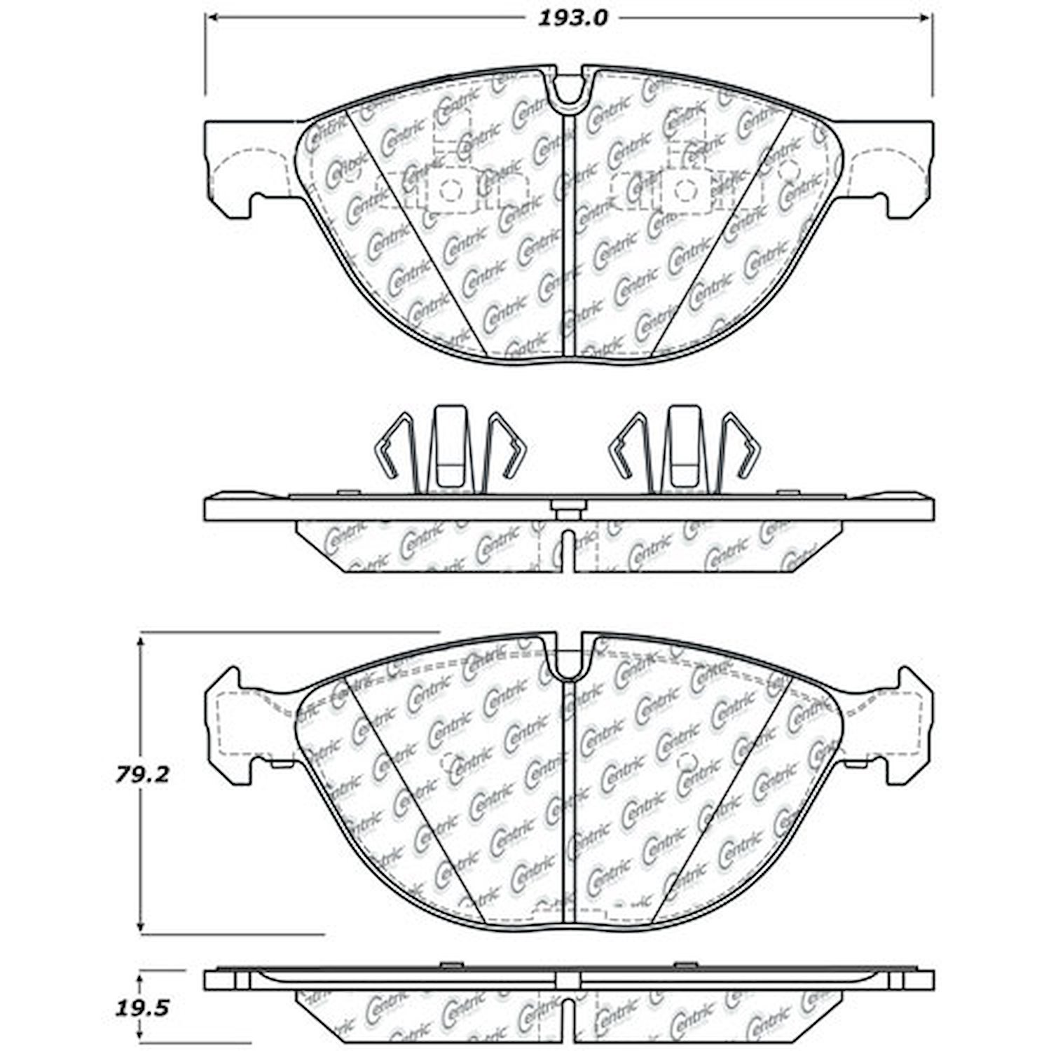 PosiQuiet Ceramic Pads 2010-2015 BMW X5 X6