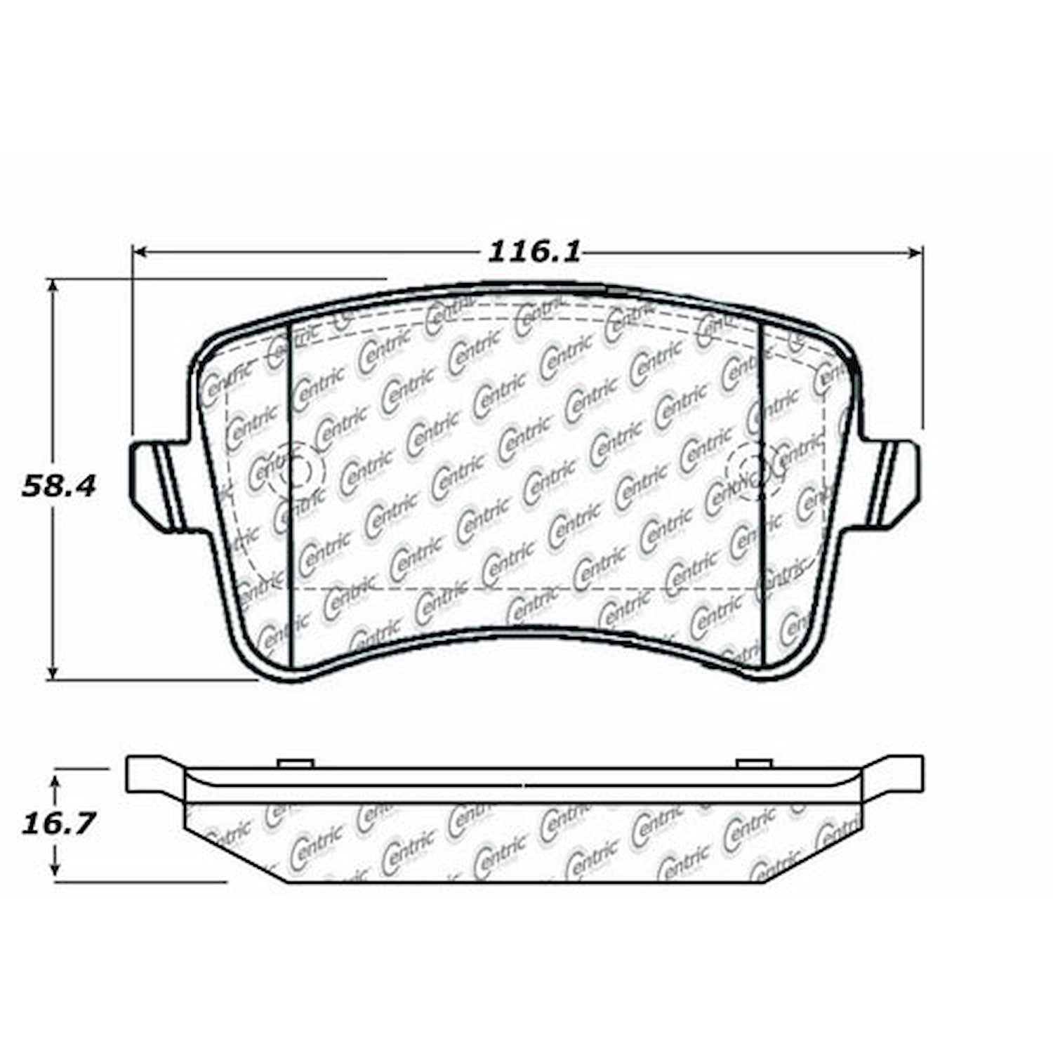 PosiQuiet Ceramic Pads 2008-2016 Audi A4 A4 Quattro A5 A5 Quattro allroad Q5