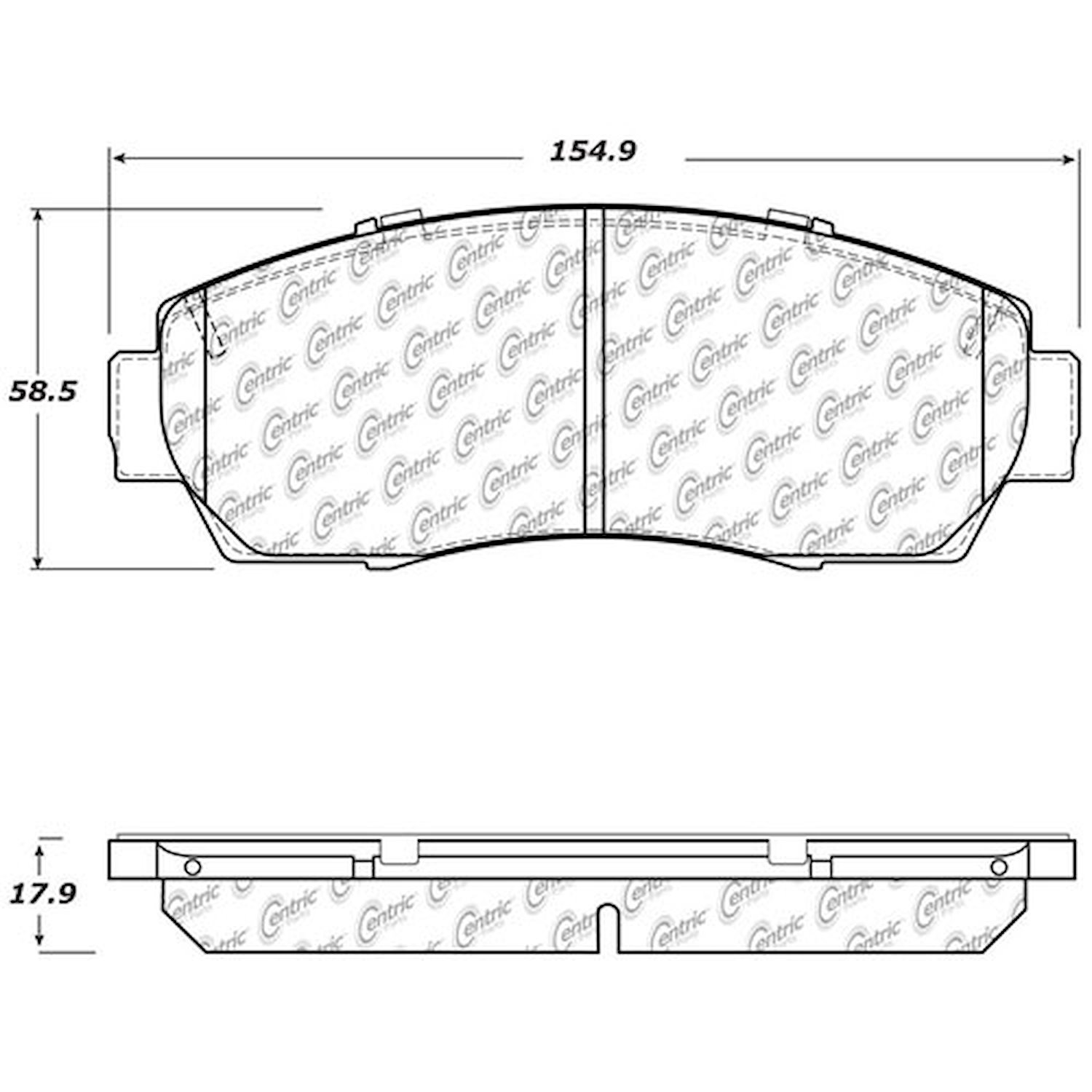 PosiQuiet Ceramic Pads 2011-2015 Honda Crosstour Odyssey