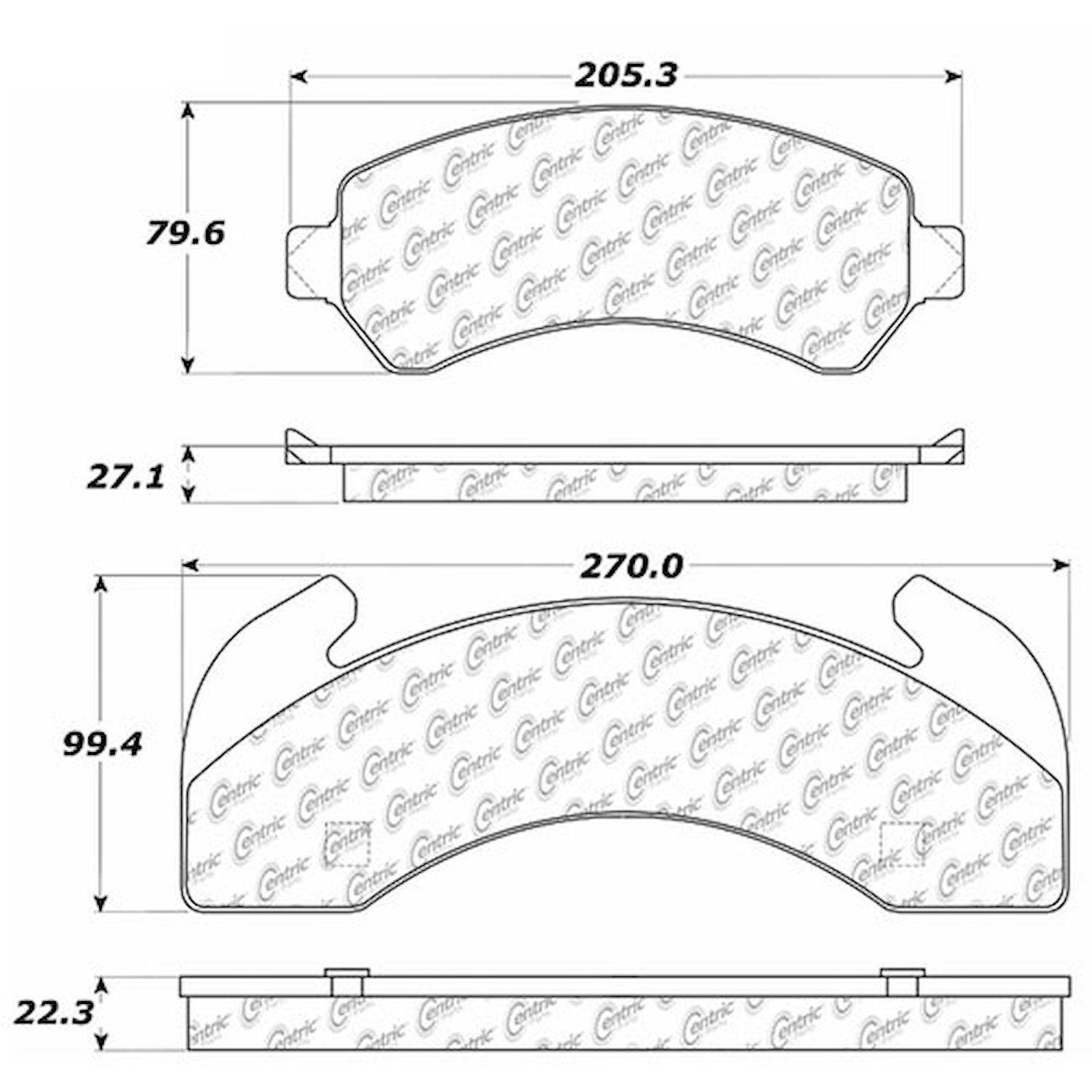 PosiQuiet Extended Wear 1979-2008 Bluebird Bus Chevrolet Freightliner GMC International Isuzu Mack S