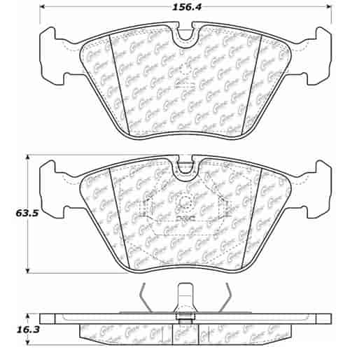 PosiQuiet Extended Wear 1989-2006 Audi Jaguar 200 200 Quattro Vanden Plas XJ12 XJ6 XJ8 XJR XK8 XKR