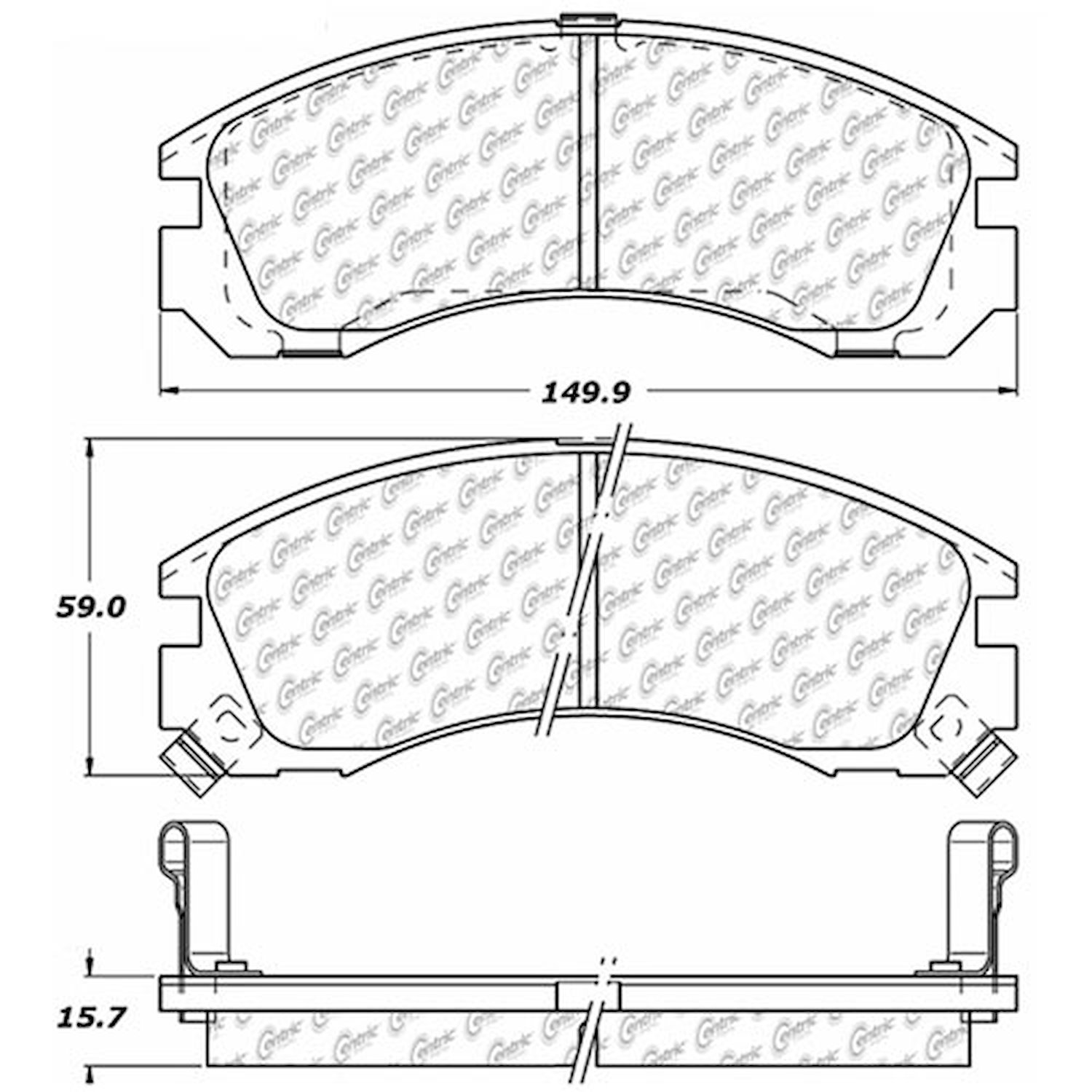 PosiQuiet Extended Wear 1990-2015 Dodge Eagle Mitsubishi Plymouth 3000GT Diamante Eclipse Galant Lan