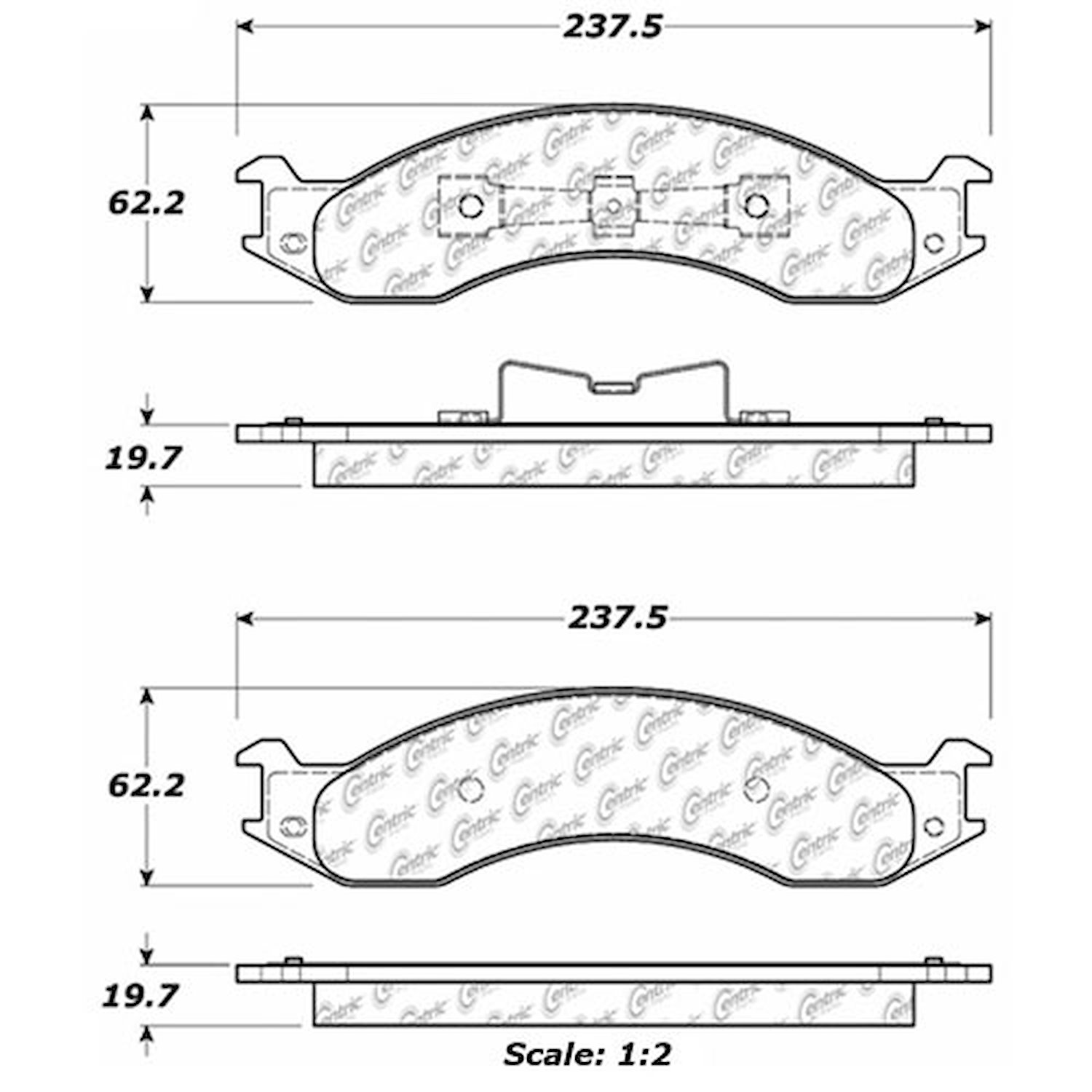 PosiQuiet Extended Wear 1992-1994 Ford E-250 Econoline E-350 Econoline E-350 Econoline Club Wagon