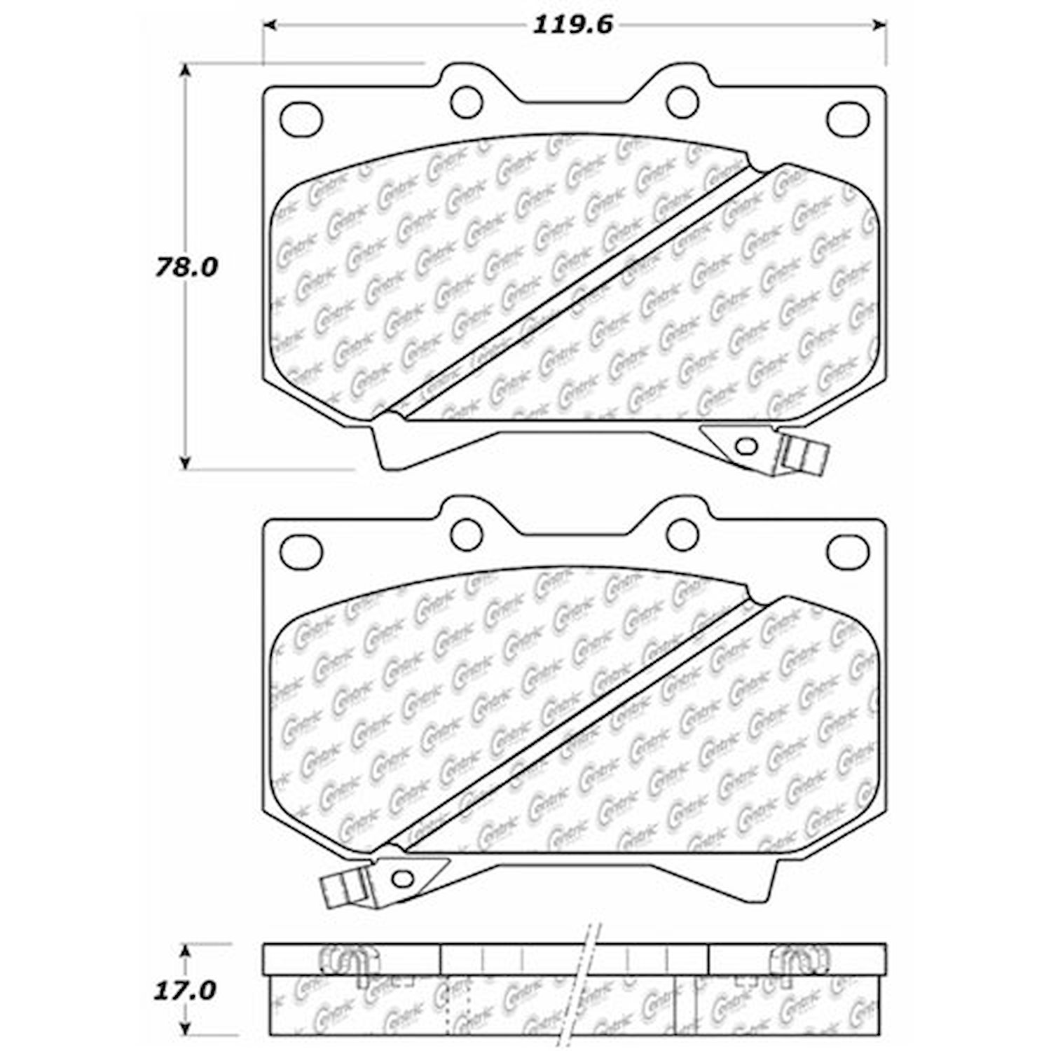 PosiQuiet Extended Wear 2000-2002 Toyota Sequoia Tundra