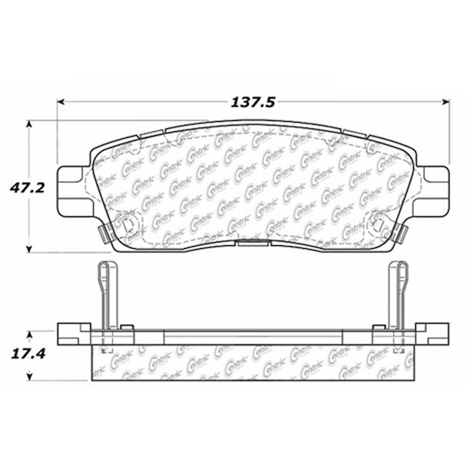 PosiQuiet Extended Wear 2002-2016 Buick Cadillac Chevrolet GMC Isuzu Oldsmobile Saab 9-7x Acadia Asc