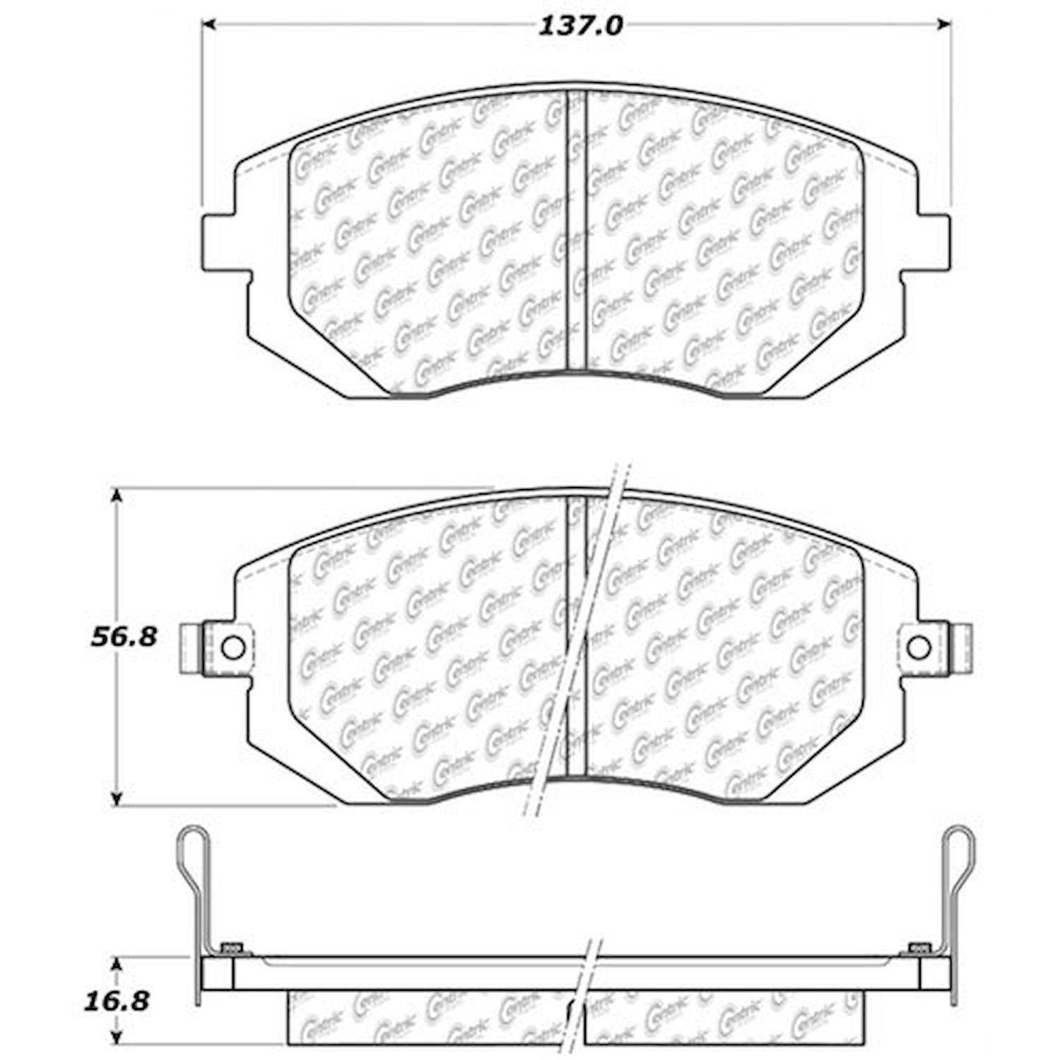 PosiQuiet Extended Wear 2002-2012 Saab for Subaru 9-2X Baja Forester Impreza Legacy Outback