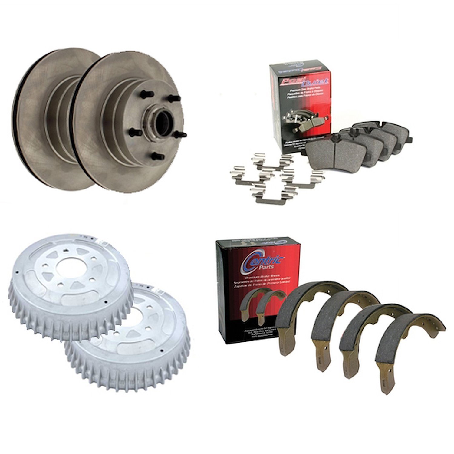 Centric Front Disc/Rear Drum Brake Kit for 1969-1972