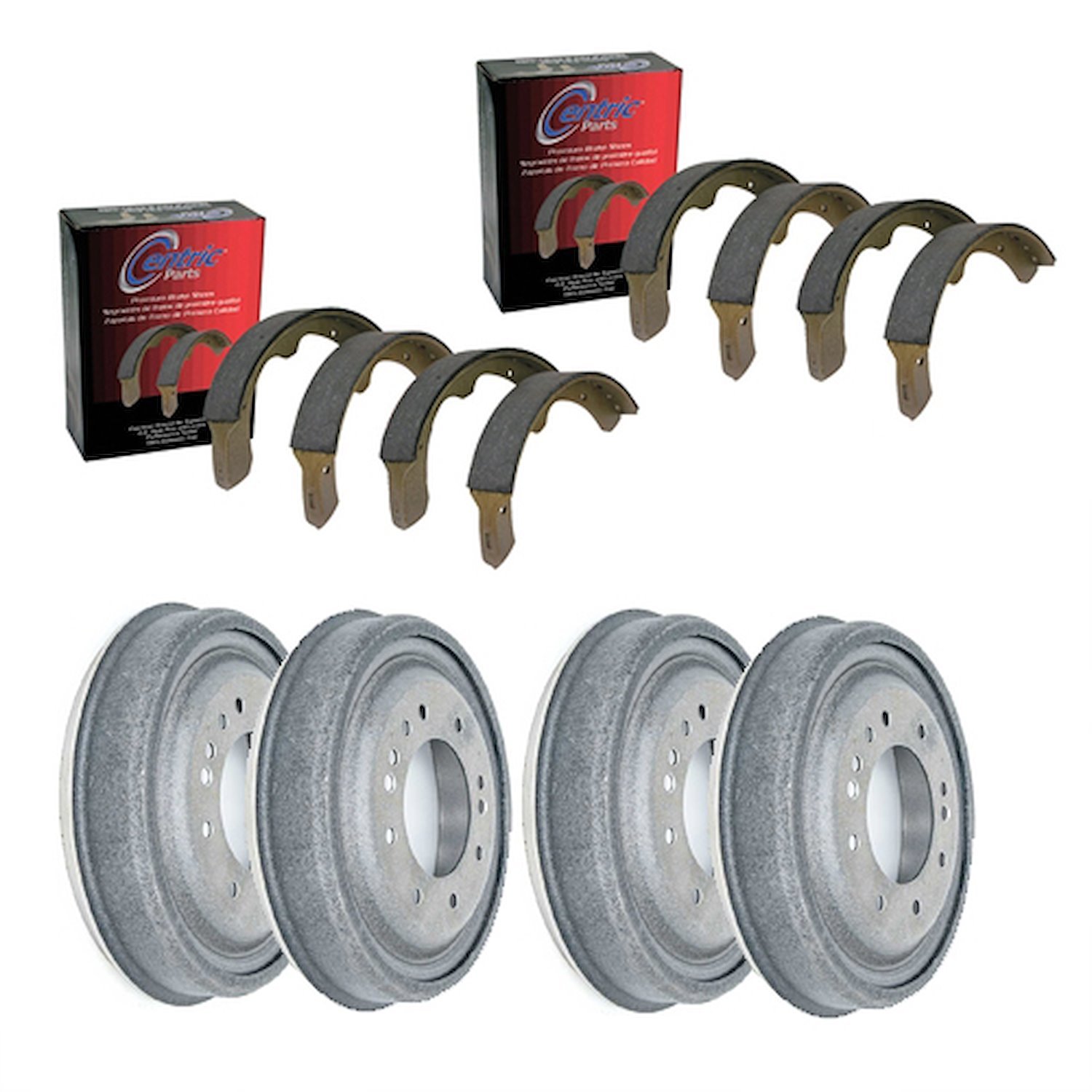 Centric Front/Rear Drum Brake Kit for 1955-1957 Chevy Bel Air/Nomad