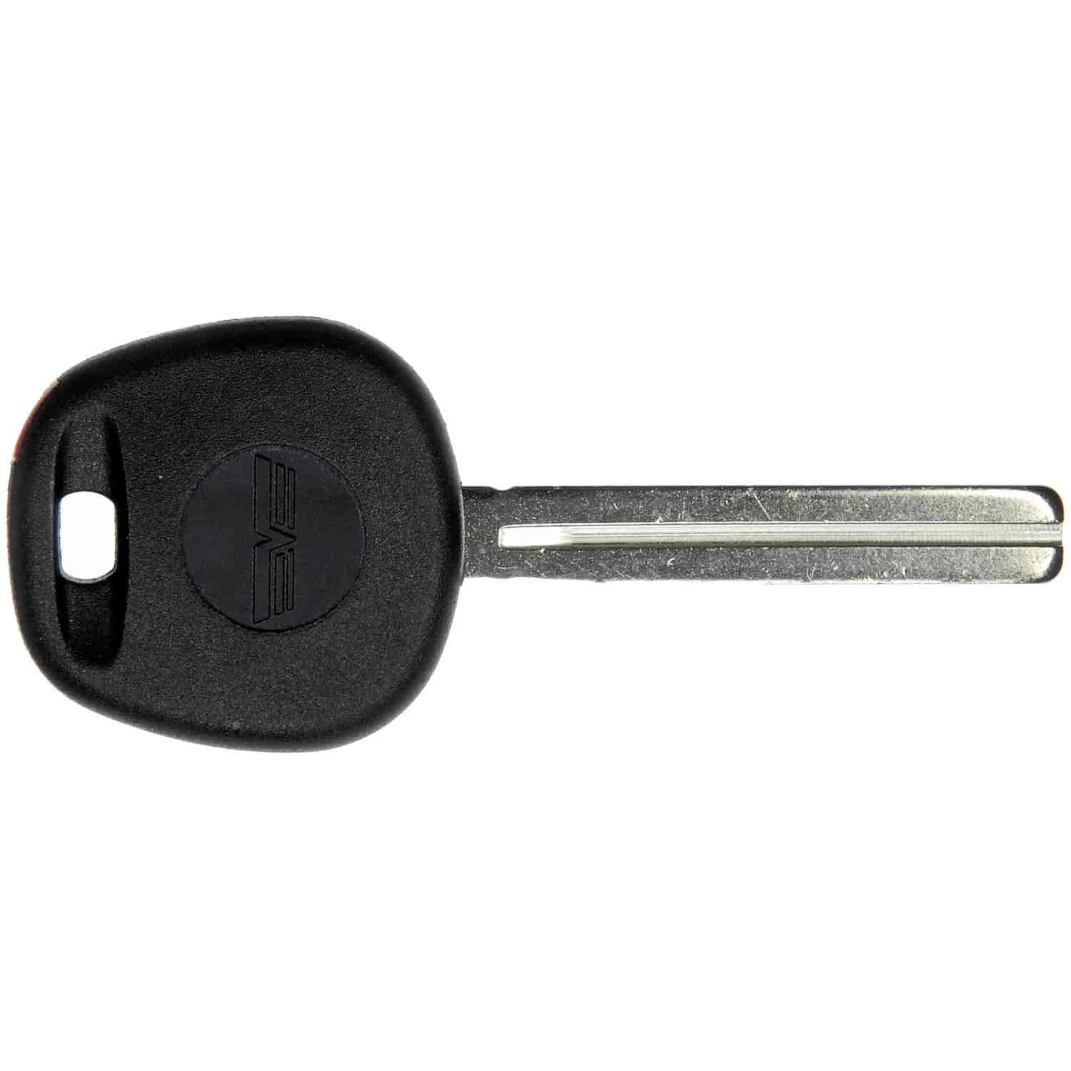 Ignition lock key with transponder