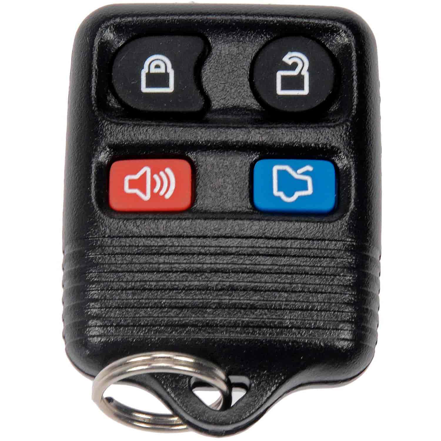 Keyless Entry Remote for 1998-2016 Ford; 2000-2001, 2003-2014 Lincoln; 1998-2011 Mercury Models  [4-Button]