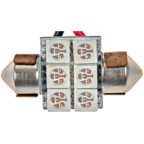 3175 Green 5050SMD 6 LED Bulb