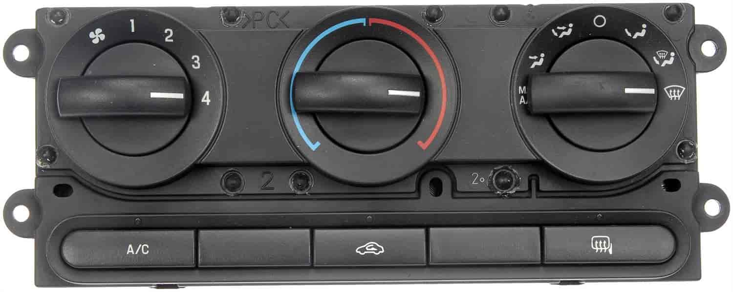 Climate Control Module Manual With Rear Defogger