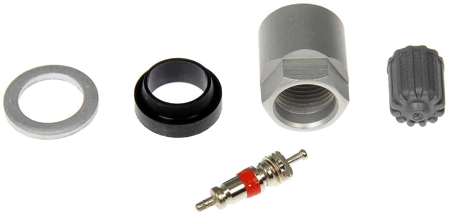 TPMS Service Kit - Replacement Grommet Washer Valve Core and Cap