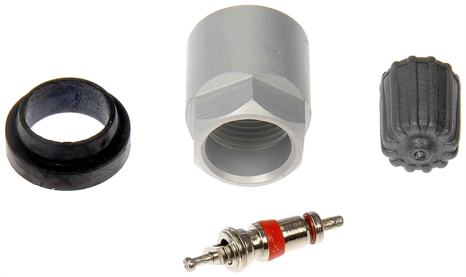 TPMS Service Kit - Replacement Grommet Valve Core and Cap