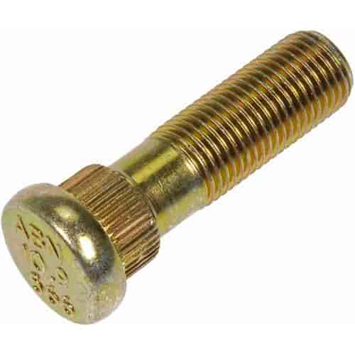 M12-1.25 Serrated Wheel Stud - 14.38 Mm Knurl 43.5 Mm Length