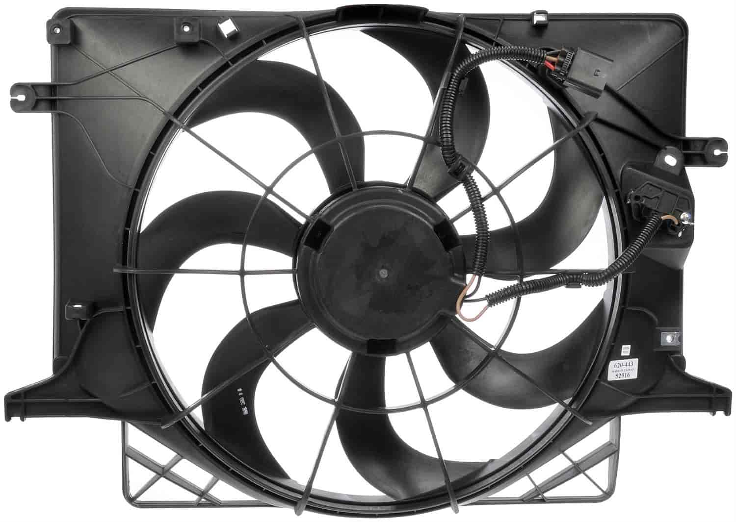 Radiator Fan Assembly Without Controller