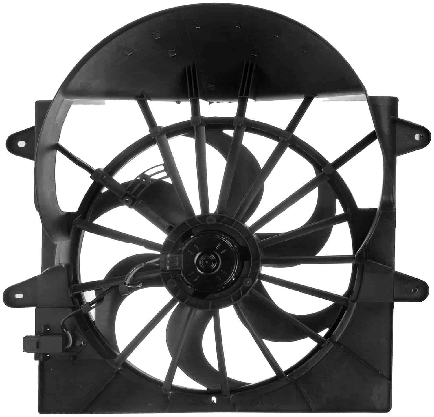 Radiator Fan Assembly With Resistor