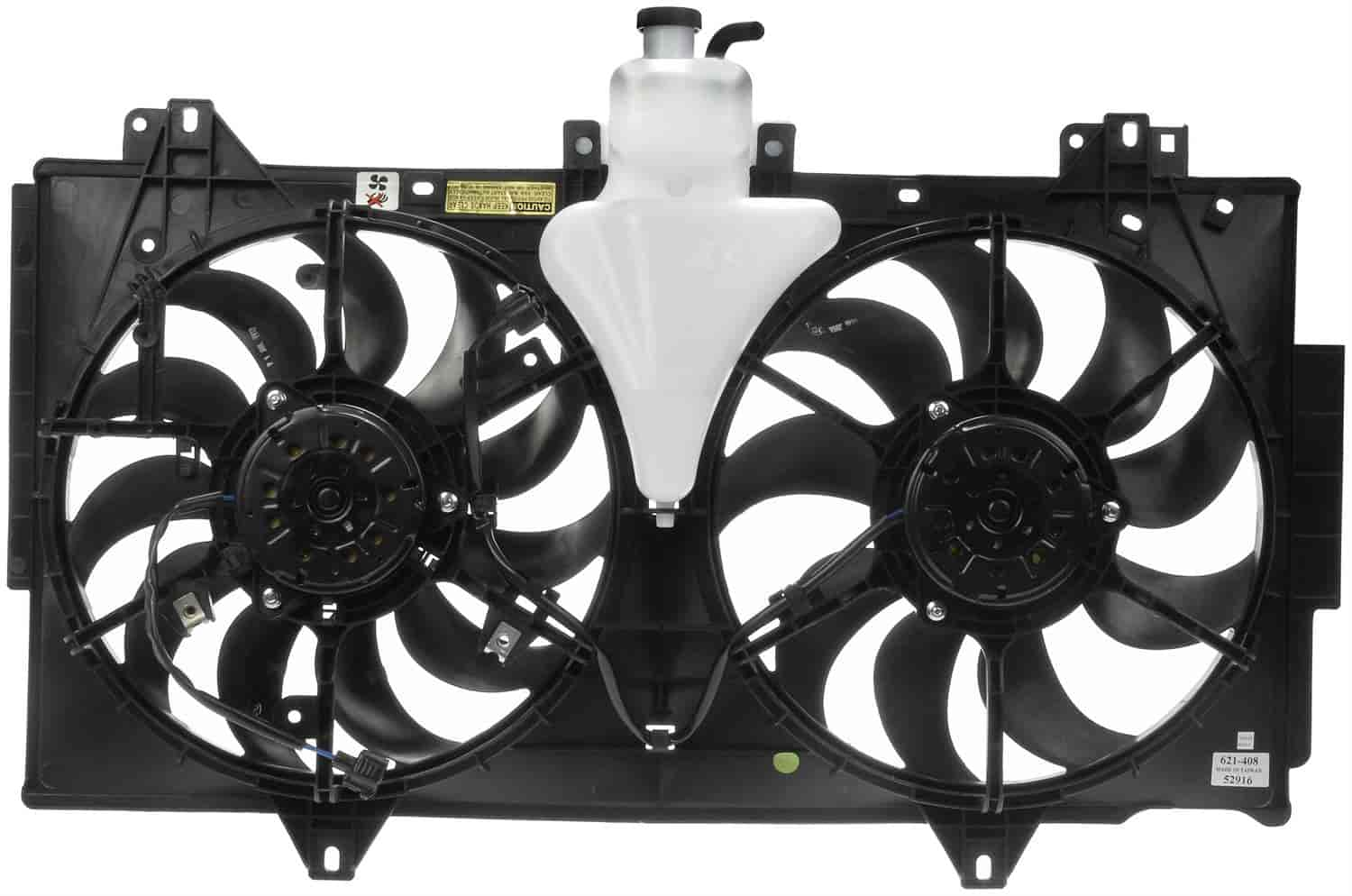 Dual Fan Assembly Without Controller