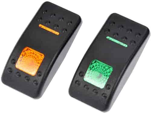 Electrical Switch Rocker Covers Amber Green