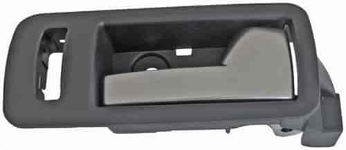 Interior Door Handle Front Right Silver Lever Black Housing