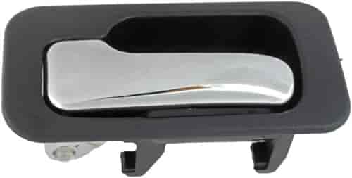 Interior Door Handle Rear Left Chrome Black