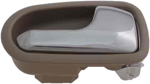 Interior Door Handle Front Or Rear Right Chrome Lever Beige Housing