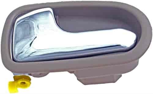 Interior Door Handle Front Or Rear Left Chrome Lever Beige Housing